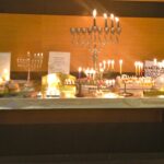 Menorah candles for Hanukkah