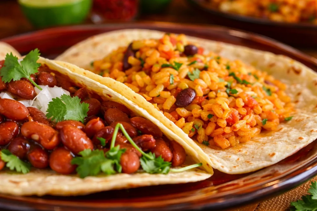 Rice and bean food combination