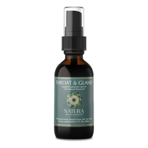 Natura Health Products Throat & Gland herbal throat spray, 2 fl oz bottle